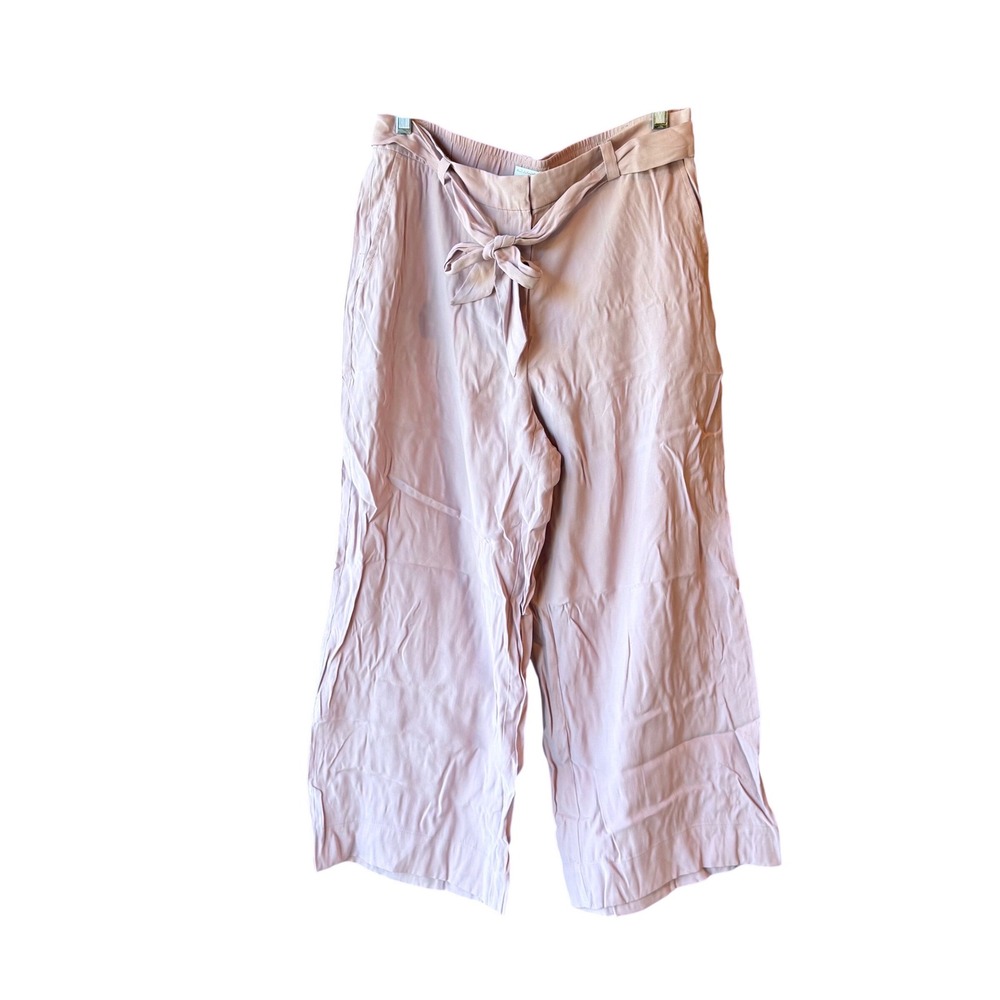 J. Jill Lilac Tie Waist Wide Leg Crop Pants Women's Size 10 New With Tag